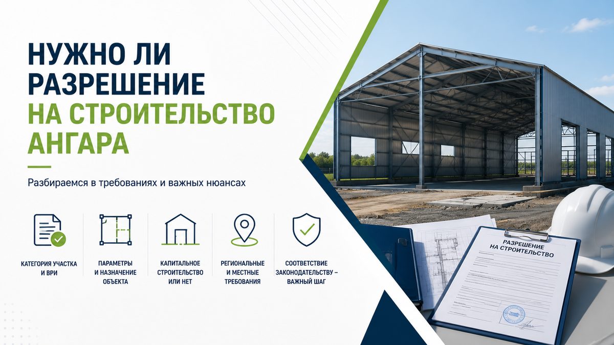 Нужно ли разрешение на строительство ангара