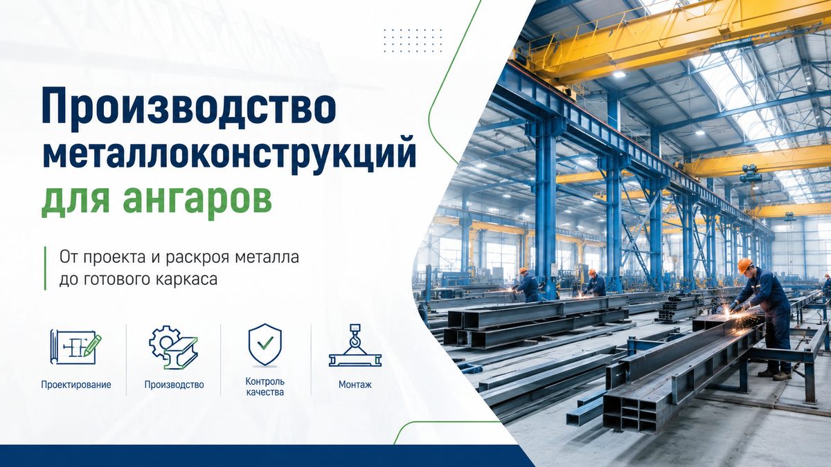 Производство металлоконструкций для ангаров: как это устроено